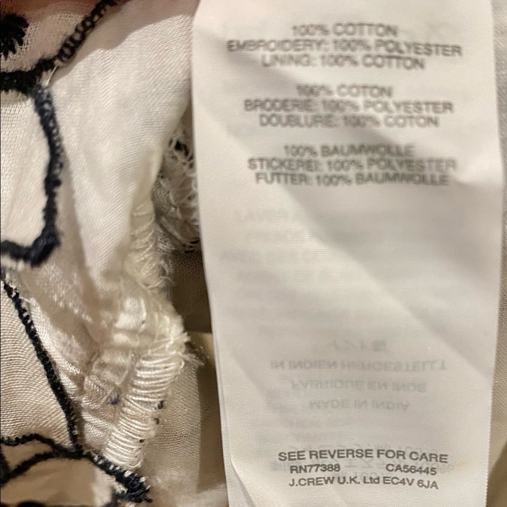 🎉 Host Pick 🎉 J.CREW Embroidered Floral Top - Picture 7 of 7